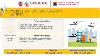SE ACTIVA ALERTA AMARILLA POR PRONÓSTICO DE VIENTOS FUERTES