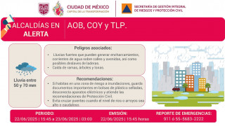 SE MANTIENE ALERTA ROJA POR PERSISTENCIA DE LLUVIAS; SE ACTUALIZA ALERTA NARANJA